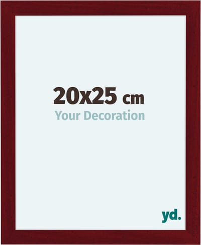 Your Decoration - Fotolijst 20x25 cm - MDF - Wijnrood Geveegd - Como