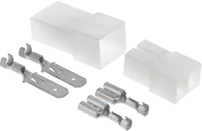 KALI-2502A Fastin-Faston Set 2-polige platte stekkerdoos | platte stekker 0,75-1,5 mm² en bijpassende behuizing