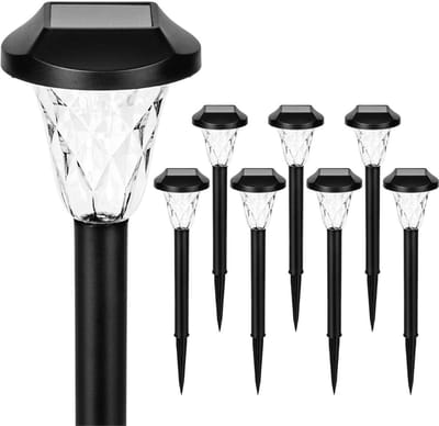 ApexArte® Tuinverlichting op Zonne Energie - Solar Buitenlampen - Zwart