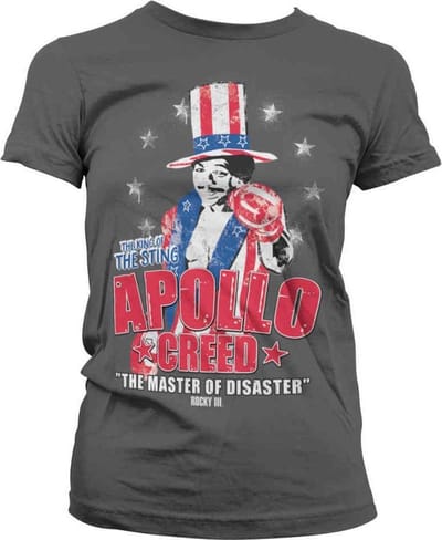 Rocky Dames Tshirt -S- Apollo Creed Grijs