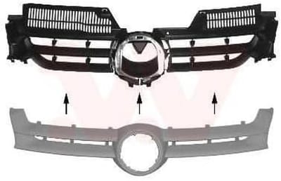 Radiatorrooster - Grille Voorbumper - Auto Onderhoud - Specifiek Model - 81 x 22 x 7 cm - Zwart