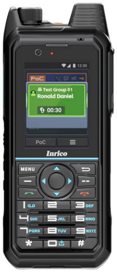 Inrico T330 4G LTE Zello Smart Portofoon IP68 waterdicht, GPS, POC, Smartphone, GSM, Wifi, NFC