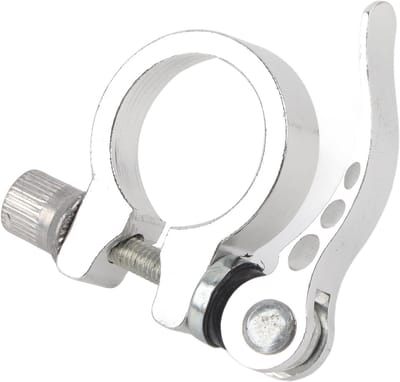 Zadelpenklem - Fietszadelklem - Zadelhoogte Aanpassen - CNC Gefreesd Aluminium - 318 mm 349 mm - Zilver