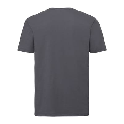 Russell Heren Authentiek Puur Organisch T-Shirt (Konvooi Grijs)