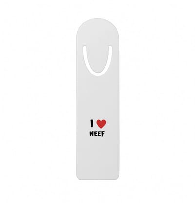 Hacebo® - I love neef metalen boekenlegger - Neef - de liefste neef - verjaardag - cadeautje voor neef - neef artikelen - kado - geschenk Bladwijzer boekenleggers - 12.7 cm x 3.2cm