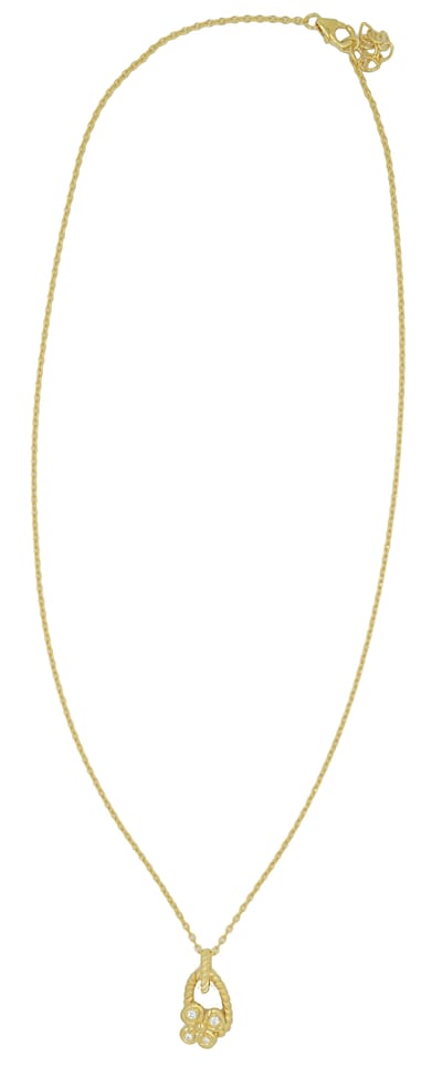 Orphelia Dames 925 Sterling Zilveren Ketting met Hanger - Goud ZH-6020/2