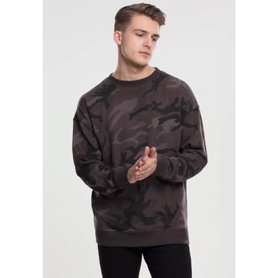 Urban Classics - Camo Sweater/trui - S - Groen