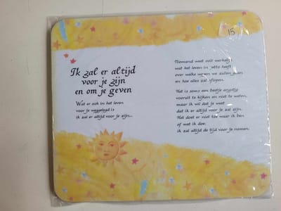 Muismat met prachtige tekst - Mousepad