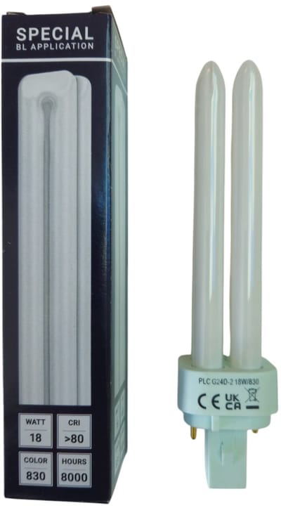 SPL G24d-2 PL-C 2P Spaarlamp | 18W 830 3000K | 2-Pins
