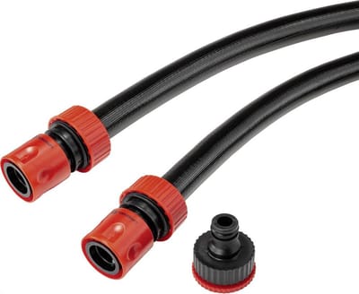 TOOLCRAFT TO-6897033 13 mm 1/2 inch 1 stuk(s) Zwart Tuinslang 2 m