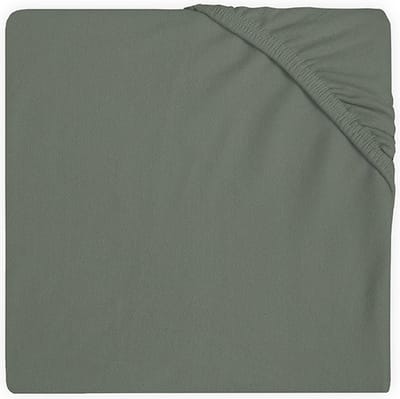 Jollein - Baby Hoeslaken Wieg Jersey (Ash Green) - Katoen - Hoeslaken Wieg - 40/50x80/90cm
