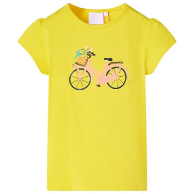 vidaXL Kindershirt 128 geel