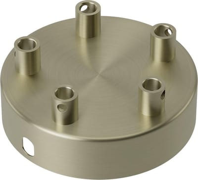 Calex plafondkap 5 snoeren - Ø10 cm - metaal - brons - rond
