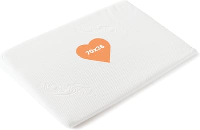 BestCare Bedwig Kussen | 70x36x7cm | Wigvormig schuimkussen voor in bed, voor zitten en liggen | Ondersteuning voor rug en benen | Wasbare Aloë Vera hoes | Oeko-TEX® Gecertificeerd