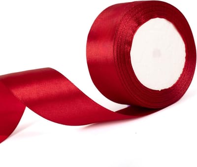 Dikke bordeauxrode lint van 40 mm voor kerstcadeaus, versieringen, bruiloften en ambachten