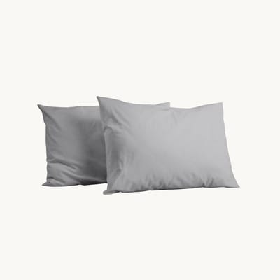 Y-NOT Kussenslopen Set - Mat Satijn Grey - 60x70 cm - 2-pack - Zachte Kussenhoezen voor Comfortabele Nachtrust