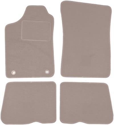 Beige veloursmatten voor: Renault 19 cabrio, hatchback, sedan, chamade (1988-1996)