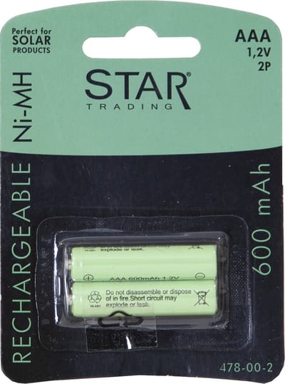 Star Trading 12.478-00-2 huishoudelijke batterij Oplaadbare batterij AAA Nikkel-Metaalhydride (NiMH)
