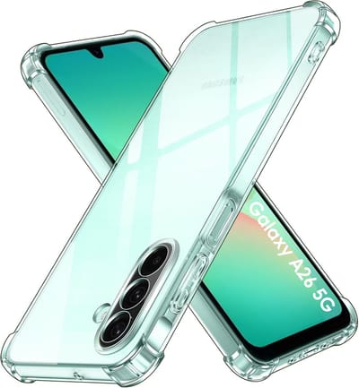 Hoesje geschikt voor Samsung Galaxy A26 5G backcover Shockproof siliconen Transparant