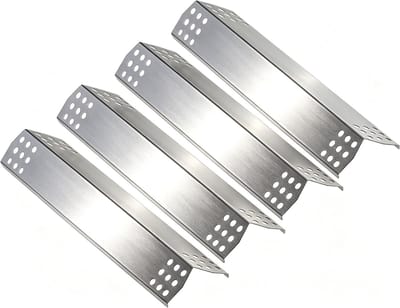 RVS Branderdeksel 41 x 8 cm, Vervangonderdelen voor Verwarmingsplaat, Hittebescherming en Vlamverdeler, 4 Stuks