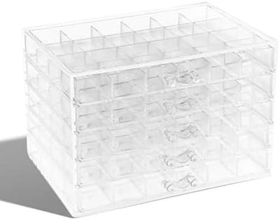 Acryl Opberg Lade - Decoratie Organizer - Nagelkunst Sorteren - 5 Lagen 120 Roosters