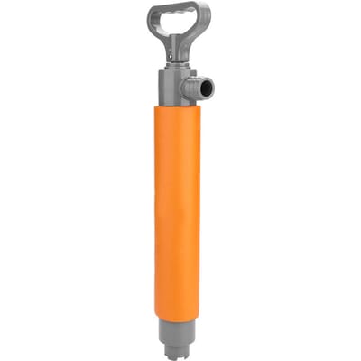 Pompe à main flottante portable pour cale de kayak, outil de survie en plein air pour sauvetage d'urgence orange