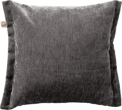 Dutch Decor LEWIS - Sierkussen 45x45 cm - fluweel - met sierrand - Charcoal Gray - antraciet - Inclusief binnenkussen - Luxe kussens voor woonkamer & bank
