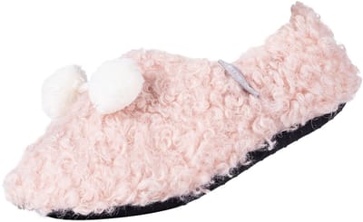 camano, Damesslippers, bouclé-slippers, knus, warm, zacht, ballerina-vorm, antislip, gripvaste zool, comfortabel, gezellig, camano, zacht gevoerd, warm van binnen, licht, comfortabele slippers, huisschoenen.