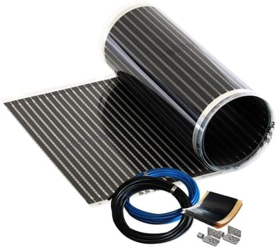 Infrarood Verwarming Folie - Warmtefolie Vloerverwarming - Binnen en Buiten Verwarmen - Dunne Bouwhoogte 0.3mm - 1 m² 50 cm
