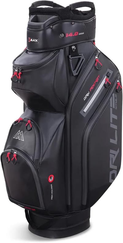 Golf Tourbag Dri Lite Stijl Zwart met 14-voudige Top Organizer
