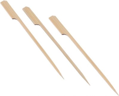 Westmark Fingerfood- en Partysticks/Grillhouten spiesjes, 70 stuks, lengte: 15 cm, bamboe, houtachtig, lichtbruin, 52542270