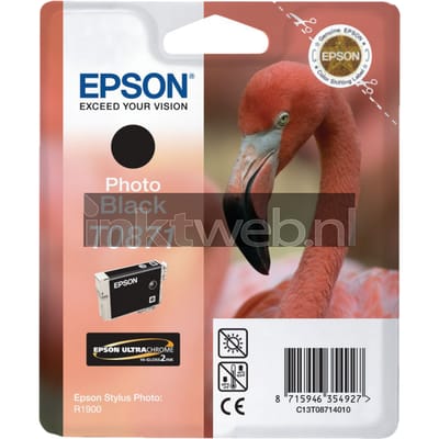 Epson T0871 (C13T08714010) Inktcartridge Foto-zwart