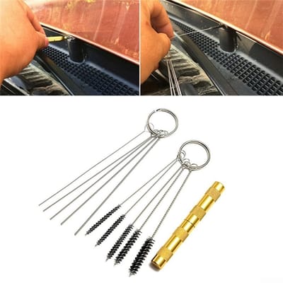 Dailygoody - Auto Wasmachine Jet Nozzle - Universeel Reinigingsgereedschap - Zwart-Gouden-Zilver - Voorruit Sproeiers - Professionele Tool voor Auto's...