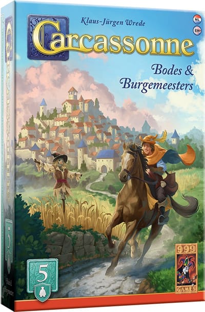 999 Games - Carcassonne: Bodes & Burgemeesters - Uitbreiding 5 - Nieuwe Versie - NL - EN
