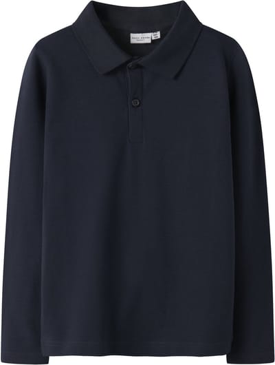 NAME IT - NKMVAVOLO LS POLO - Jongens - Polo's - donkerblauw - maat 122/128