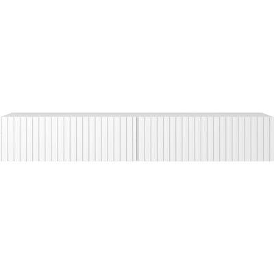 Selsey Telire - RTV kast 175 cm - Wit met lamellenfront