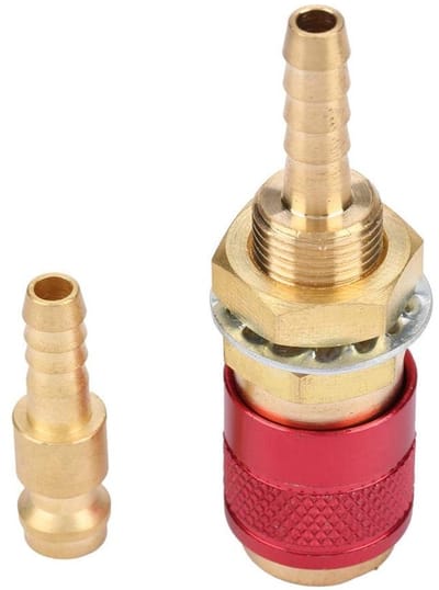 Snelle Koppeling voor Tuinslang, M6 Gas en Water Messing Koppeling voor MIG TIG Lasapparaat en Tuinaccessoires