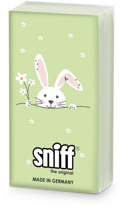 PPD - Papieren Zakdoeken - Hello Easter green - 1 pakje = 10 zakdoeken - Pasen - Tafeldecoratie - Decoupage - Aardigheidje - Bedankje - Geschenkenlaantje