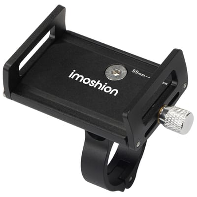 imoshion Mini Aluminium Telefoonhouder Fiets - Verstelbaar en Lichtgewicht - Universeel - GSM Houder