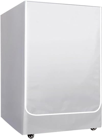 Waterdichte Wasmachinehoes 60 x 65 x 90 cm - Grijze Stofhoes voor Voorlader, UV-Bescherming, Schimmelbestendig en Vuilafstotend