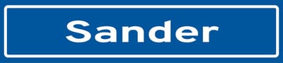 Fotofabriek Straatnaambord Sander | Straatnaambord met naam | Cadeau Sander