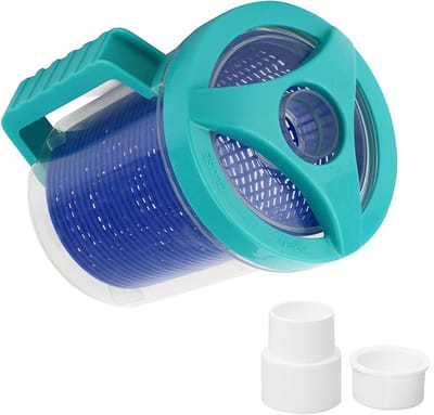 Zwembad bladhouder - Voorfilter voor zwembadstofzuiger - Professionele zwembadbladvanger voor zwembadstofzuiger - Met kunststof mesh-mand - Inline zwembad vacuüm-filteraanzet - Voor Hayward W560