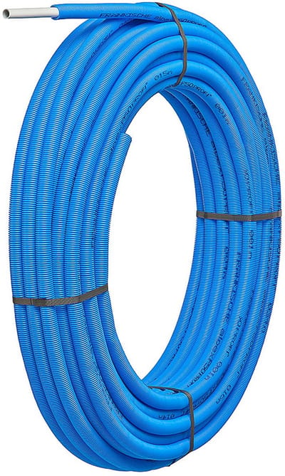 Fränkische Meerlagenver. alpex F50 PROFI 16x2 - 24/19 blauw - 50m wit in beschermbuis, 83616201