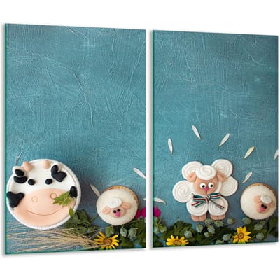 TMK ArtDeko - Snijplank - Beschermplaat - Glas - 30x52cm