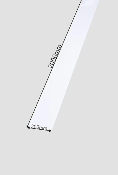 Aluminium Plaatstroken - Dakplaat Gevelplaat - Dak en Gevelbouw - Corrosiebestendig Materiaal - 300mm x 2000mm - Zuiver Wit