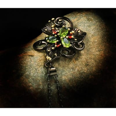 Retro INS Stijl Ketting Bloemen Geometrische Dubbele Laag Ketting Temperament en Veelzijdige Ketting beige