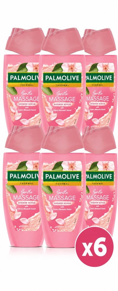 Palmolive Shower Scrub Thermal Cherry Blossom - 250 ml x6