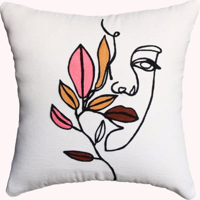 Kussens woonkamer | kussenhoes 45x45cm | kussensloop | sierkussens | cushion cover | katoen | Embroidery