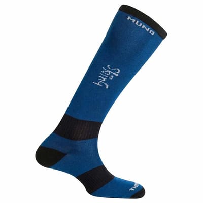 Mund Socks Skiing Thermolite Sokken Blauw,Zwart EU 42-45 Man