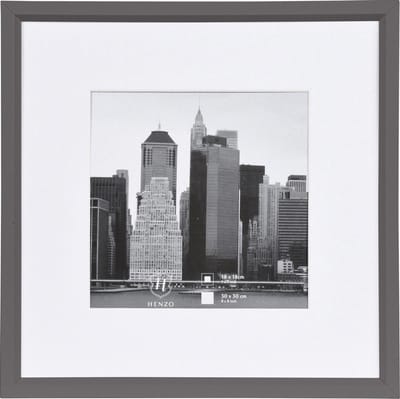 Fotolijst - Henzo - Metallica - Fotomaat 30x30 cm - Donkergrijs